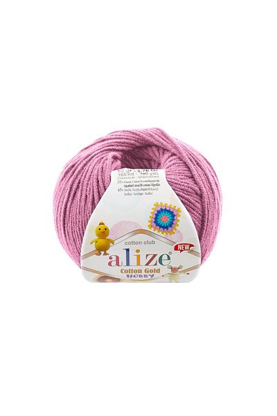 Alize Cotton Gold Hobby Νέο Πλεκτό Χειρός Amigurumi And Punch Yarn 98 Rose