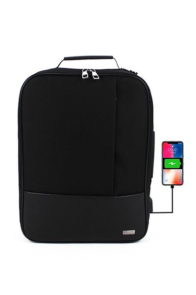 Case Club 17.3'' Laptop Backpack with USB Device, Waterproof Mat Supported Shoulder Strap