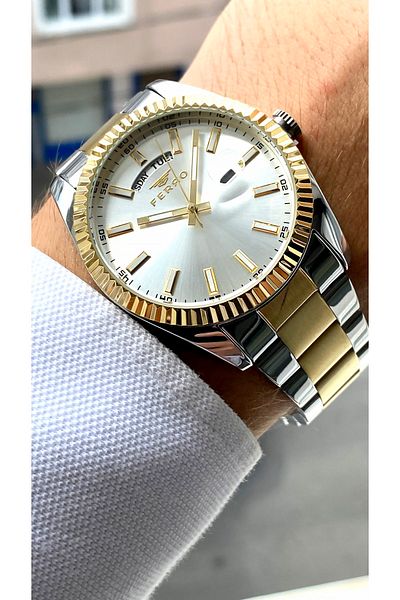 FERRO Original All Functions Aktifçelik Strap New Season Luxury Men's Watch