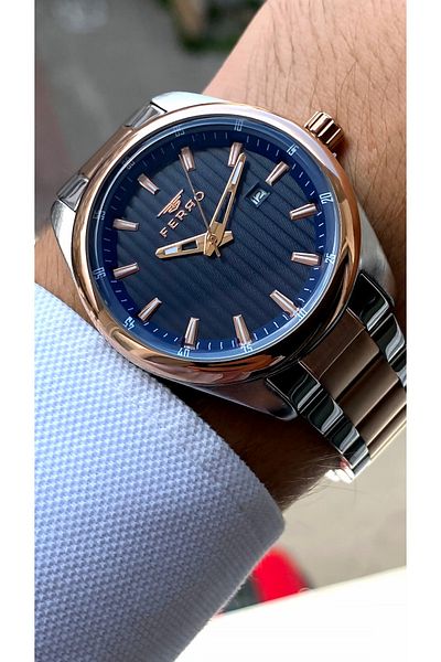 FERRO Original All Functions Aktifçelik Strap New Season Luxury Men's Watch