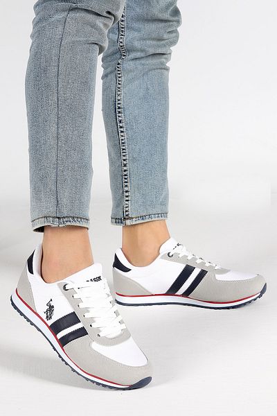 U.S. Polo Assn. AssnPlus Daily ανδρικά αθλητικά παπούτσια λευκά