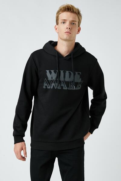 Koton Erkek Siyah Sweatshirt 3WAM70584MK