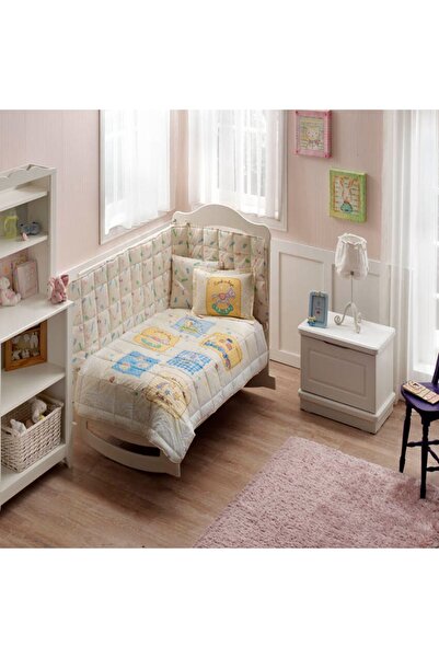 Taç Astra Pembe Tek Kişilik Polar Emprime Yorgan