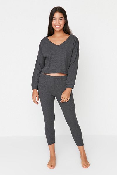 Trendyol Collection Pyjama - Grau - Unifarben