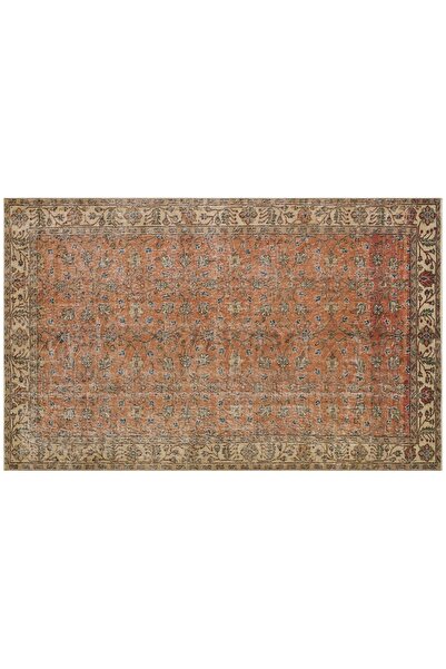 Sempati halı Eşsiz Anadolu Vintage Eskitme El Dokuma Halı 129 X 226 Cm 9326