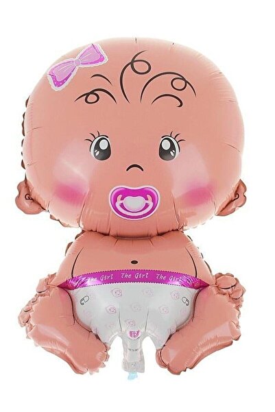 MERİ PARTİ Baby Pink Foil Balloon Newborn Baby