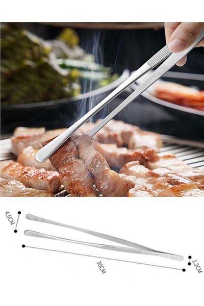 Carat Home Tweezers Tongs Cooking Tweezers Steel Tongs 30cm| Professional Chef Tweezers