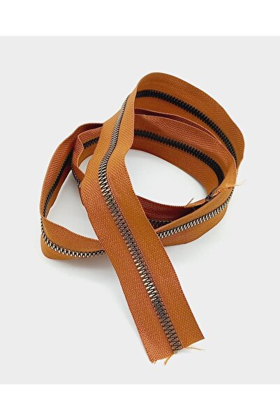 angel çanta aksesuar Ortası Gold Fermuar 100 Cm Taba Renk