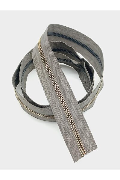 angel çanta aksesuar Ortası Gold Fermuar 100 Cm Koyu Vizon Renk