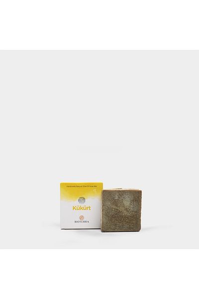 Bioterra صابون الكبريت الطبيعي |   صناعة يدوية ومنقي للبشرة 135 جرام