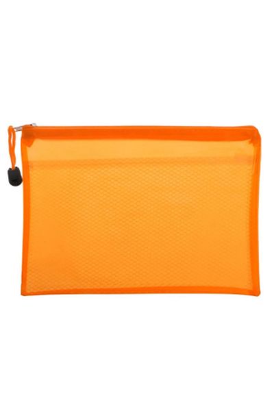 Vox Art Orange A4 Paper Binder - Pp Zipper, 2 Compartments, 2 Pieces