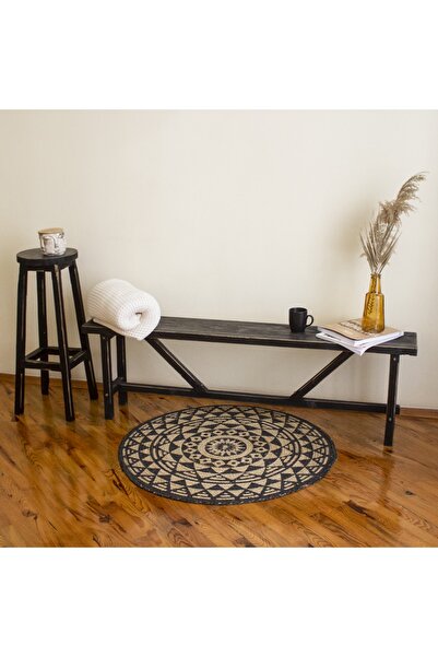 Vgl Bank Bench Ahşap Rustik Stil Eskitme Bench Bank