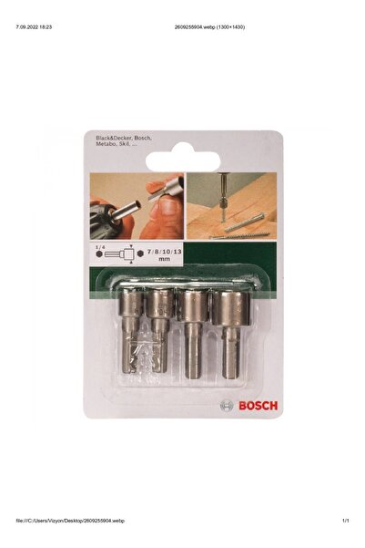 Bosch Lokma Anahtar Ucu Seti