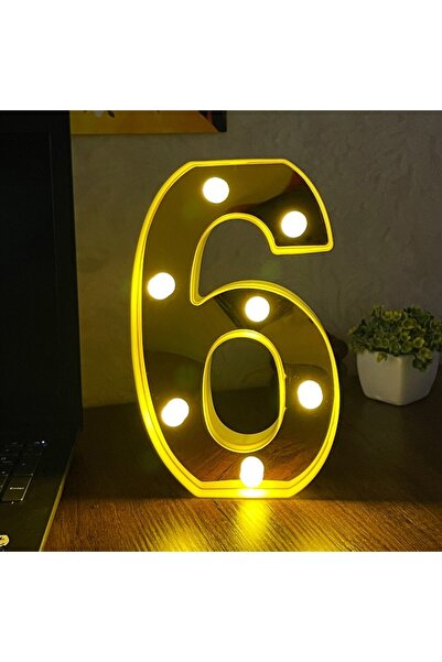 hediyeofisi Büyük Boy Led Işıklı 3d Rakam Sayı Doğum Günü Kutlama Organizasyo...