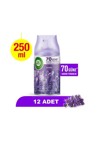 Air Wick Oda Kokusu Freshmatic Makine Yedek Spreyi Lavanta 250 Ml X 12 Adet