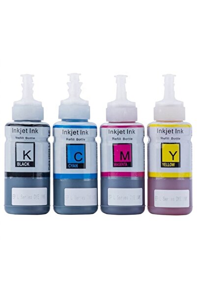 EPSON T664 L382,l386,l3050,l3060,l3070,l565 4 Renk Mürekkep Seti