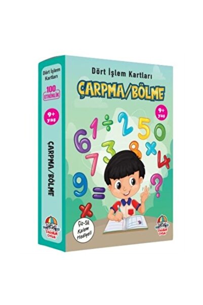 Yağmur Çocuk Çarpma Bölme - Dört Işlem Kartları 9+ Yaş - Cep Boy Kitabı Esinti