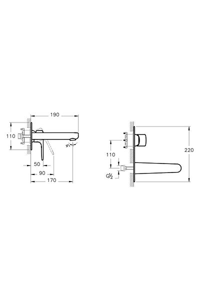 Artema Root Round A4272134 Undermount Sink Faucet Set, Brushed Nickel