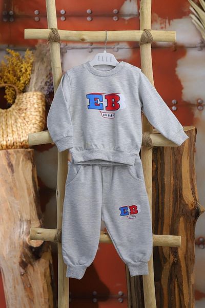 ELLE Cotton Boy's Tracksuit Top and Bottom Set500139