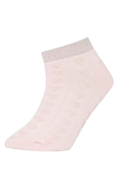 DeFacto Girl's Patterned 3-Piece Short Socks