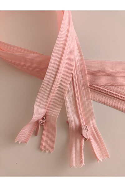 fabricorg Hidden Zipper 45 Cm 2 Pieces (pink)