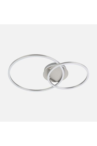 Eglo 75607 "Palmaves 3" داخلي - نيكل مطفي، ألومنيوم فضي اللون، مصباح سقف LED فولاذي IP20 Max