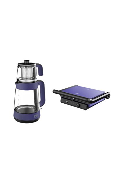 Beko Floral Mor Çeyiz Seti 2'li Paket( Cm 8964 Cw+tm 5046 Cw)