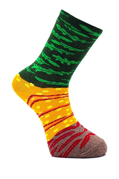 too'b Πολύχρωμες κάλτσες δώρου Unisex με σχέδιο Kebab 2 ζευγάρια