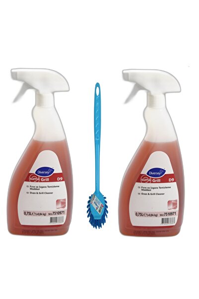 Diversey Suma Grill D9 Ağır Yağ Çözücü Fırın Temizleyici 750 ml X2 Ad - Temiz...
