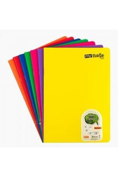 Mynote Text Pastel Defter (A4) 60 Yaprak ( Çizgili ) 1 Adet Karma Renkler