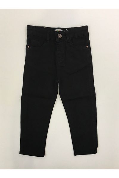 İsobel Kids Boy's Black Color Gabardine Trousers