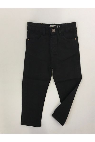 İsobel Kids Boy's Black Color Gabardine Trousers