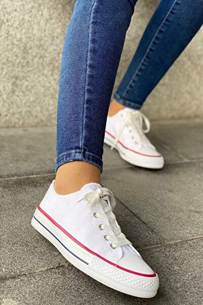 ZBCLUB Unisex White Linen Sneaker