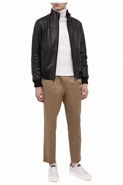 PAUL&SHARK Men's Woven Jacket C.w. Leather