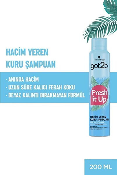 Got2B Fresh It Up Volume Kuru Şampuan 200 ml