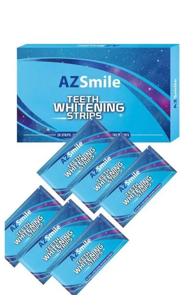 AZSmile أشرطة تبييض الأسنان - 6 عبوات مع 12 شريطًا