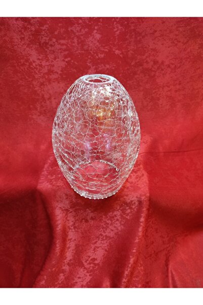 KUĞULU Avize Camı.oval Tekli.şeffaf Çatlatılmış. E.27