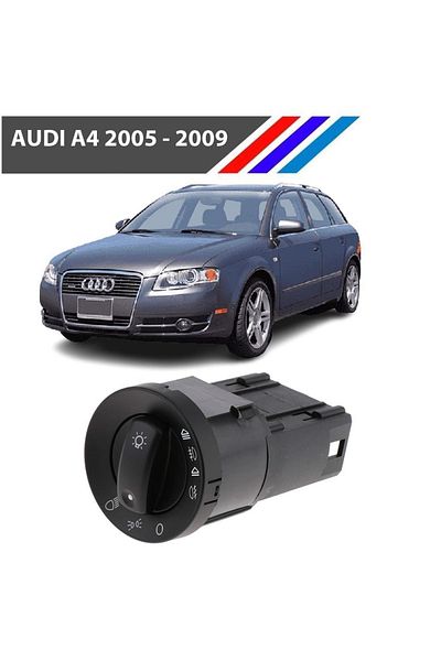 MEPART مفتاح تشغيل وإيقاف تشغيل المصباح الأمامي لسيارة Audi A4 متعدد المراحل 2005 - 2008