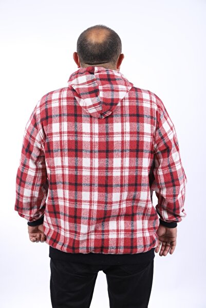 Starbattal Surf Breaks Lumberjack Sweat-shirt - 22207-burgundy