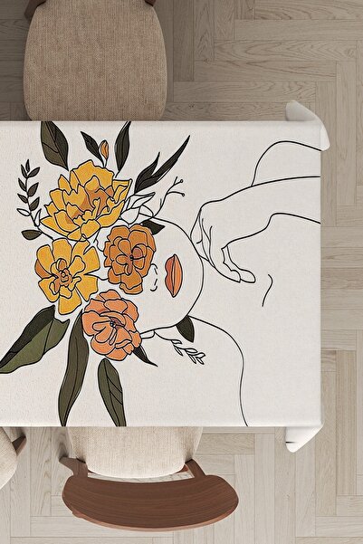 Viva Home Премиум тайландски копринен кадифен плат, устойчив на петна, с абст...