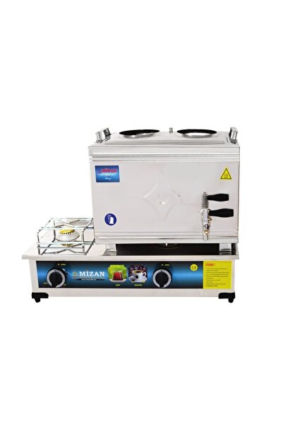 Mizan 25 Lik Doğalgazlı 20 Litre 2 Demlikli Çay Kazanı - Çay Ocağı