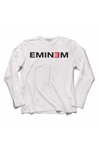 Kendim Seçtim EMINEM 8 MILES 8 TRIOU CU LOGO DE 8 OPT MILE CU MÂNECĂ LUNGĂ