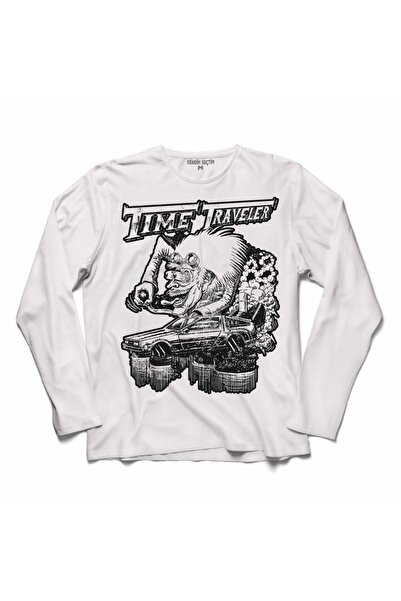 Kendim Seçtim Delorean Back To The Future Geleceğe Dönüş Uzun Kollu Tişört