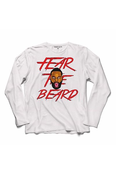 Kendim Seçtim Tricou cu mânecă lungă Hames Harden Fear The Beard Ftb