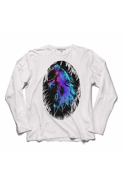 Kendim Seçtim Tricou cu mânecă lungă Howling Wolf Tiger