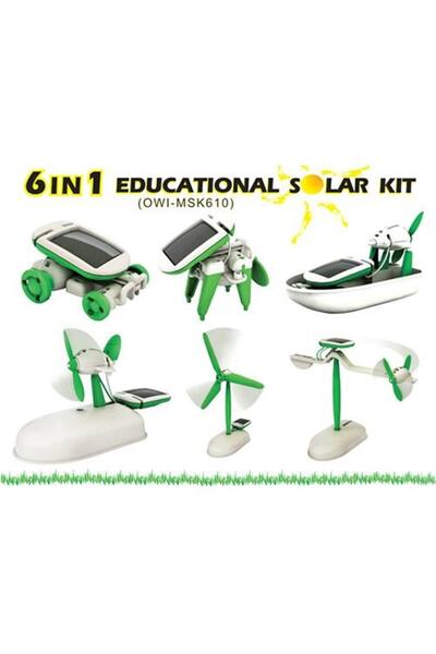 Kenpool Teknolojik Güneş Enerjili Robot Oluşturma Seti 6 In 1 Solar Kit