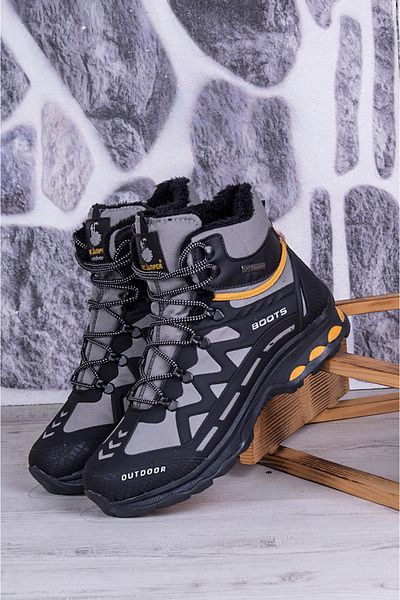 Ghattix Ανδρικές χειμερινές μπότες με φερμουάρ Anto Water Cold Resistant