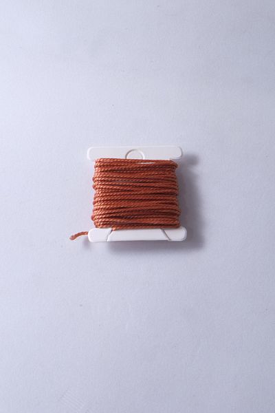 Eskişehir hobi sanat Κορδόνι ροζάριο 1mm 2,5 μέτρων ανοιχτό καφέ