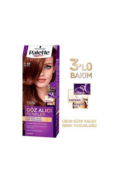 Palette Göz Alıcı Renkler Saç Boyası 5-68 Kestane