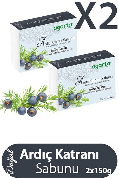 Agarta Juniper Tar Soap 150 Gr X2